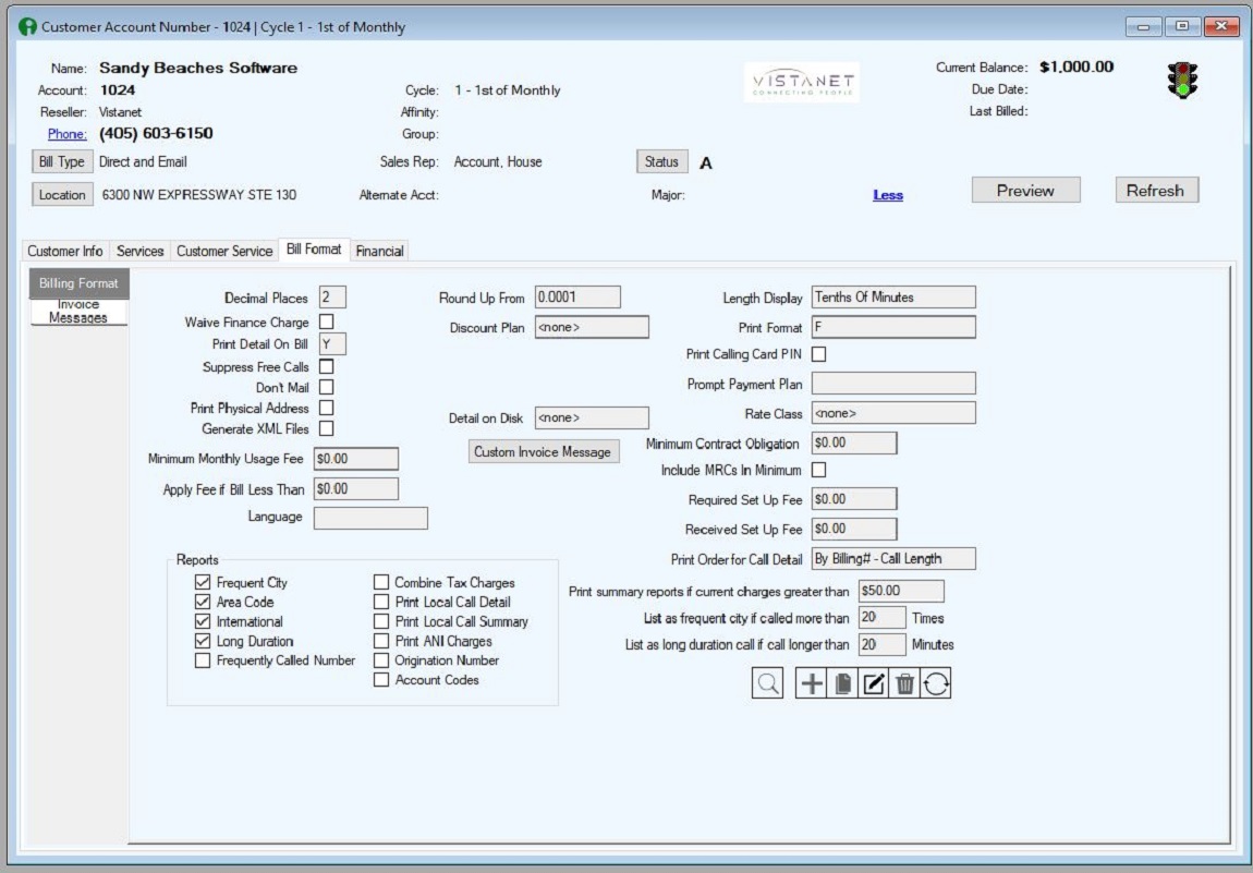 Invoice Customization
