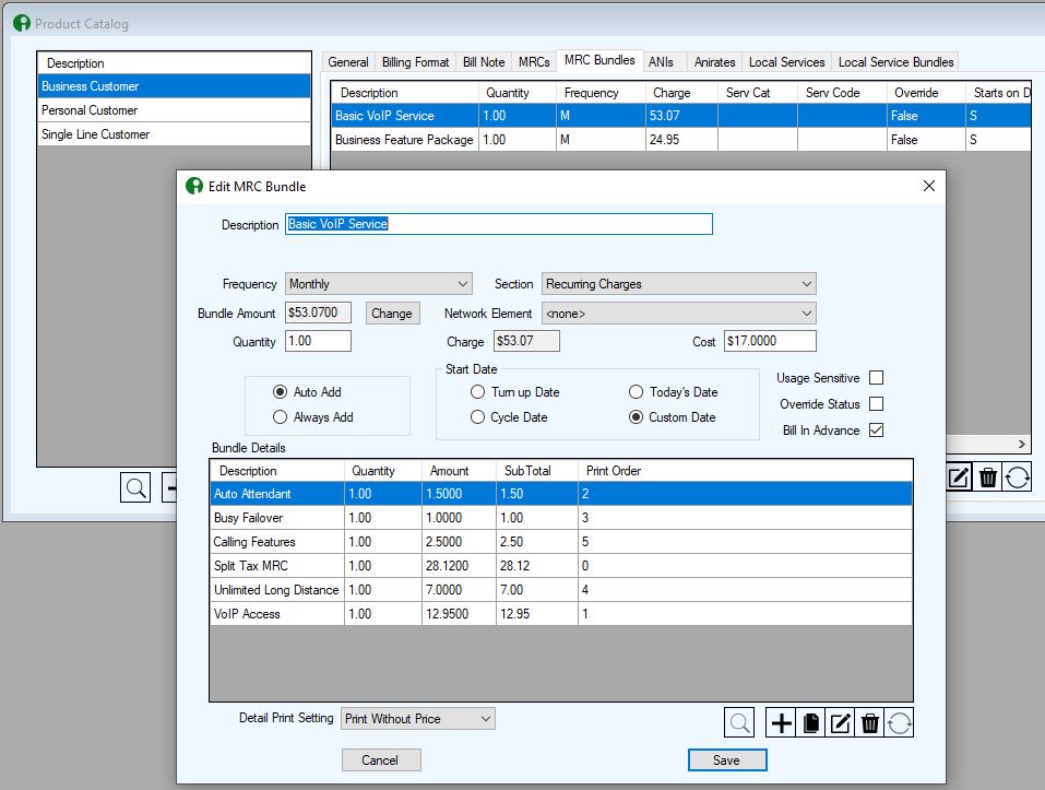 Product Catalog